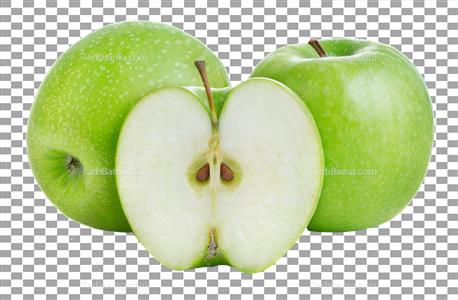 عکس دوربری شده سیب سبز